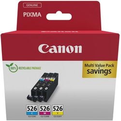 Inktcartridge multipak canon cli-526 origineel cyaan maganta geel