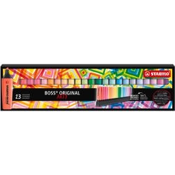 Stabilo boss original markeerstift deskset - arty 23 stuks - 9 standaard + 14 pastel kleuren