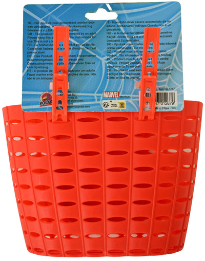 Spiderman spider-man plastic mandje - jongens - rood