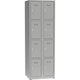 Garderobekast a82340.09 grijs metaal 500 mm x 600 mm x 1800 mm (d x b x h)