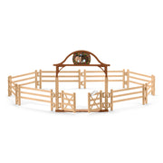 Schleich horse club omheining voor paarden met poort 42434 - afbeelding 1