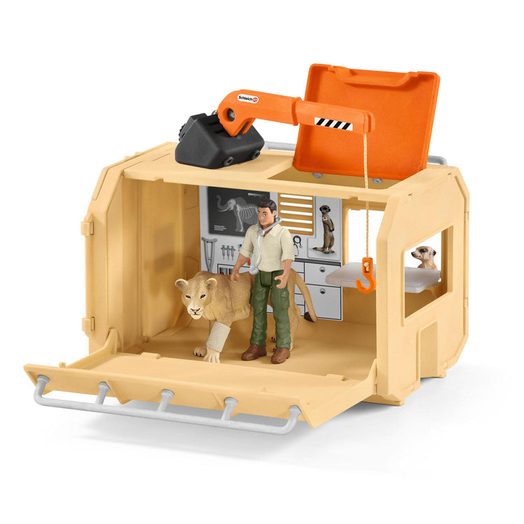 Schleich wild life grote reddingswagen voor dieren 42475