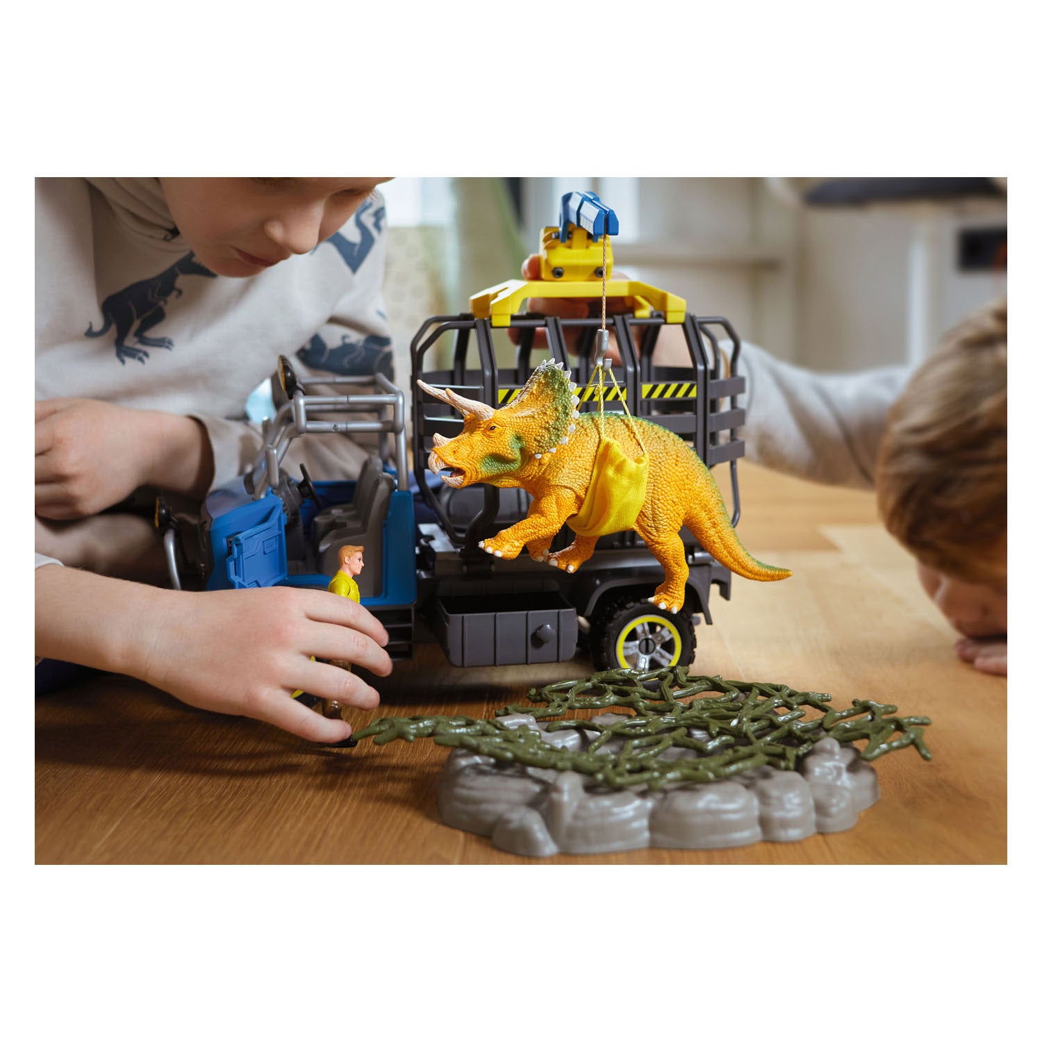 Schleich dinosaurus - dinosauriërs truckmissie - dino speelgoed - kinderspeelgoed voor jongens en meisjes - 4 tot 12 jaar 42565