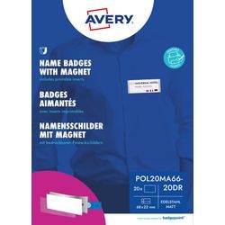 Naambadge avery zweckform pol20ma66-20dr