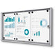 Vergrendelbaar notitiebord showdown scxs3xa4b1 zilver aluminium