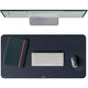 Leitz grote vilten bureau onderlegger 70x36 cm - anti-slip - voor toetsenbord muis - donkergrijs