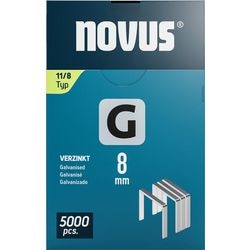 Novus vlakdraad nieten g 11 8mm | | 5000 stuks - 042-0528 - 042-0766
