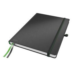Leitz schrijfblok a4 complete gelinieerd zachte kaft niet geperforeerd zwart