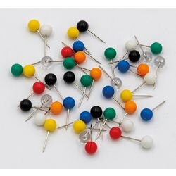 Landkaartpunaises wedo metaal kleurenassortiment