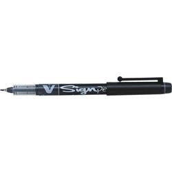 Fineliner pilot v sign 0,6mm zwart