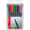 Stabilo ohpen fijn permanente marker in etui - 8dlg.