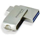 Usb-stick integral 32 gb usb type-a usb type-c zilver