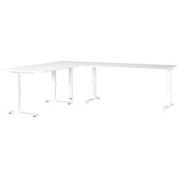 Hoekbureau germania 7896-84uk wit c-voet