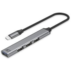 Act connectivity usb-c hub, 3x usb-a 2.0 en 1x usb-a 3.0