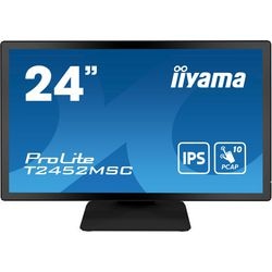 Iiyama prolite t2452msc-b1 23.8 touchscreen monitor (zwart, hdmi, displayport, 2x usb-a, usb-b)