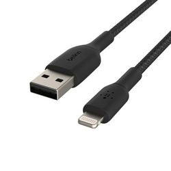 Oplaadkabel belkin caa002bt3mbk zwart apple lightning naar usb-a male