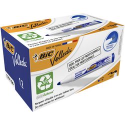 Bic whiteboard marker 1701 velleda kunststofhouder breed 1-5mm blauw rond