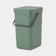 Brabantia sort go afvalemmer 12l fir green