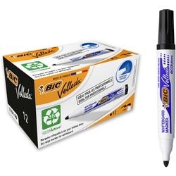 Whiteboard marker bic 1701 velleda kunststofhouder breed 1-5mm zwart rond