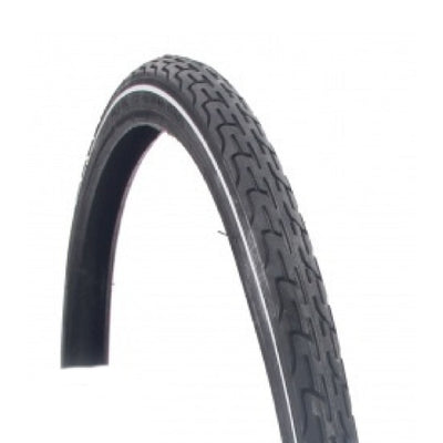Buitenband 28 sp. deli zwart+ witte bies 37-622