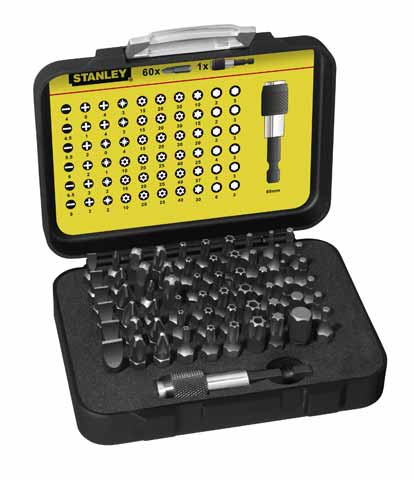 Stanley handgereedschap bitset expert pro 1 4 - bithouder (61 delig) - 1-13-902