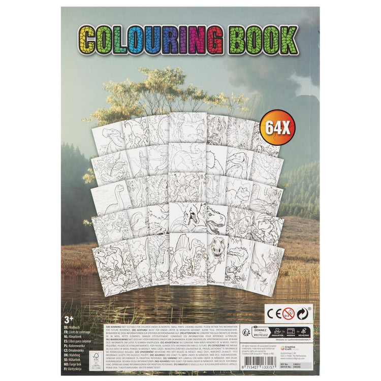 Grafix dino kleurboek a4