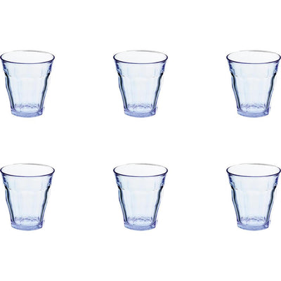 Duralex glas picardie blauw 200ml 6stks