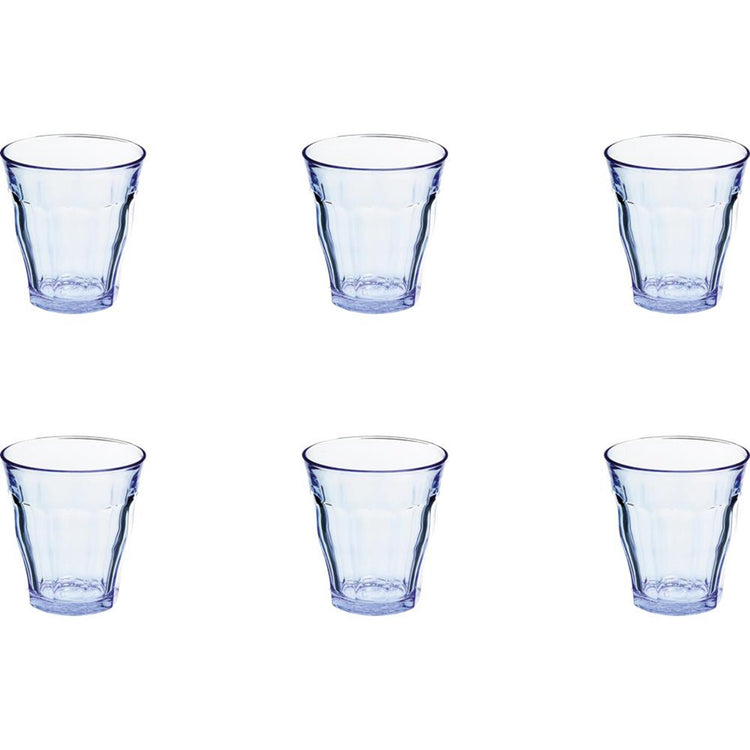 Duralex glas picardie blauw 200ml 6stks