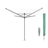 Brabantia lift-o-matic 60m + grondanker + hoes metallic grey - afbeelding 2