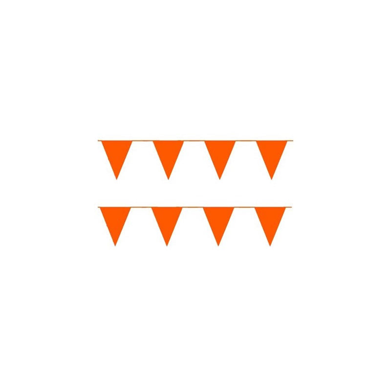 Globos vlaggenlijn oranje 10meter pak a 12st