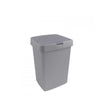 Sunware delta prullenbak 25 liter klepdeksel grijs kunststof 39,7x34,5x56,4cm