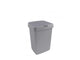 Sunware delta prullenbak 25 liter klepdeksel grijs kunststof 39,7x34,5x56,4cm