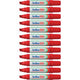 Permanent marker artline 100 ultra 7,5-12mm rood schuin milieuvriendelijk
