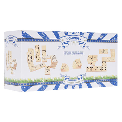 Outdoor games dominoes hout 28-delig