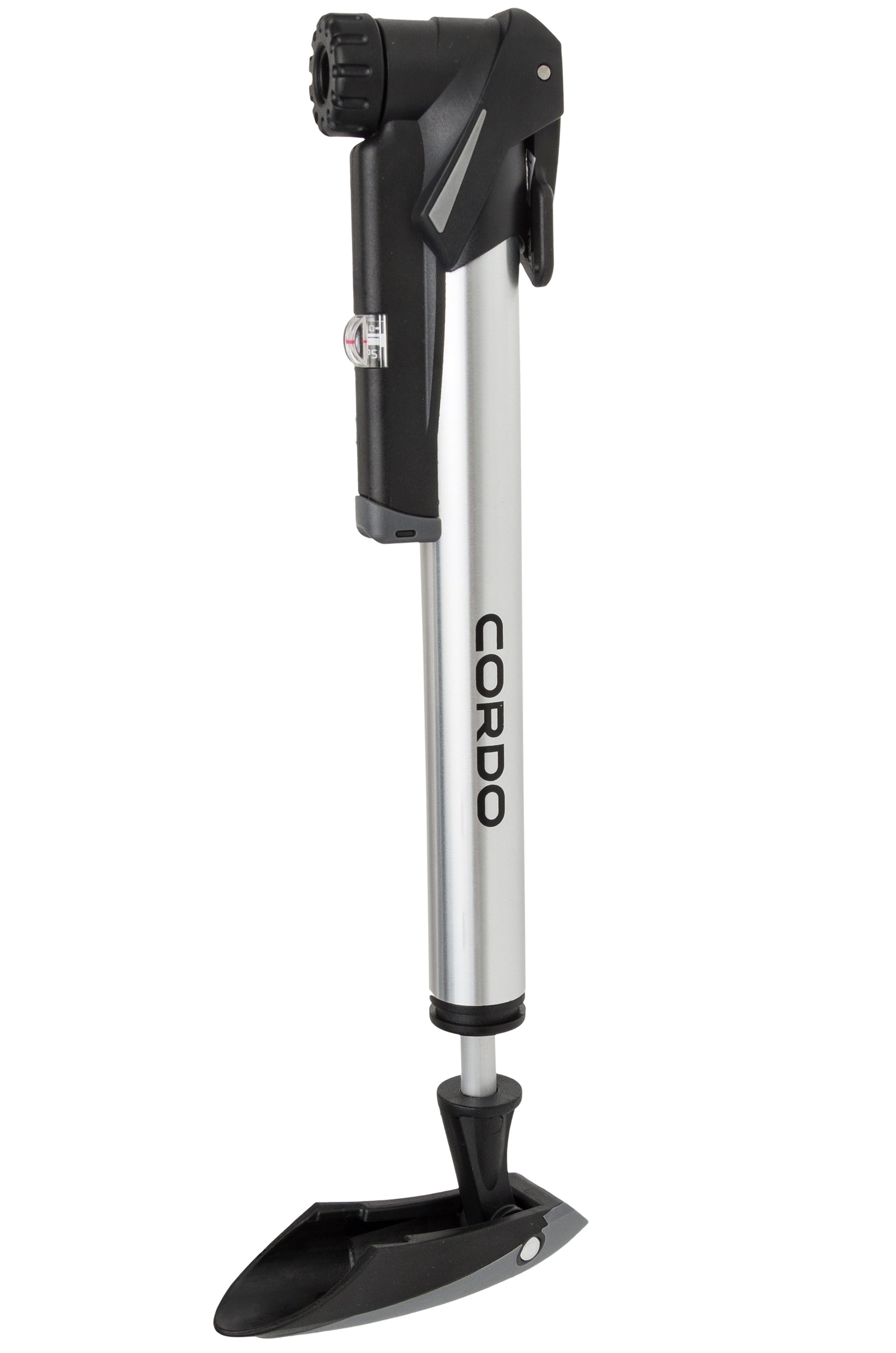 Dunlop cordo double action x-tra handpomp 8bar - zilver zwart