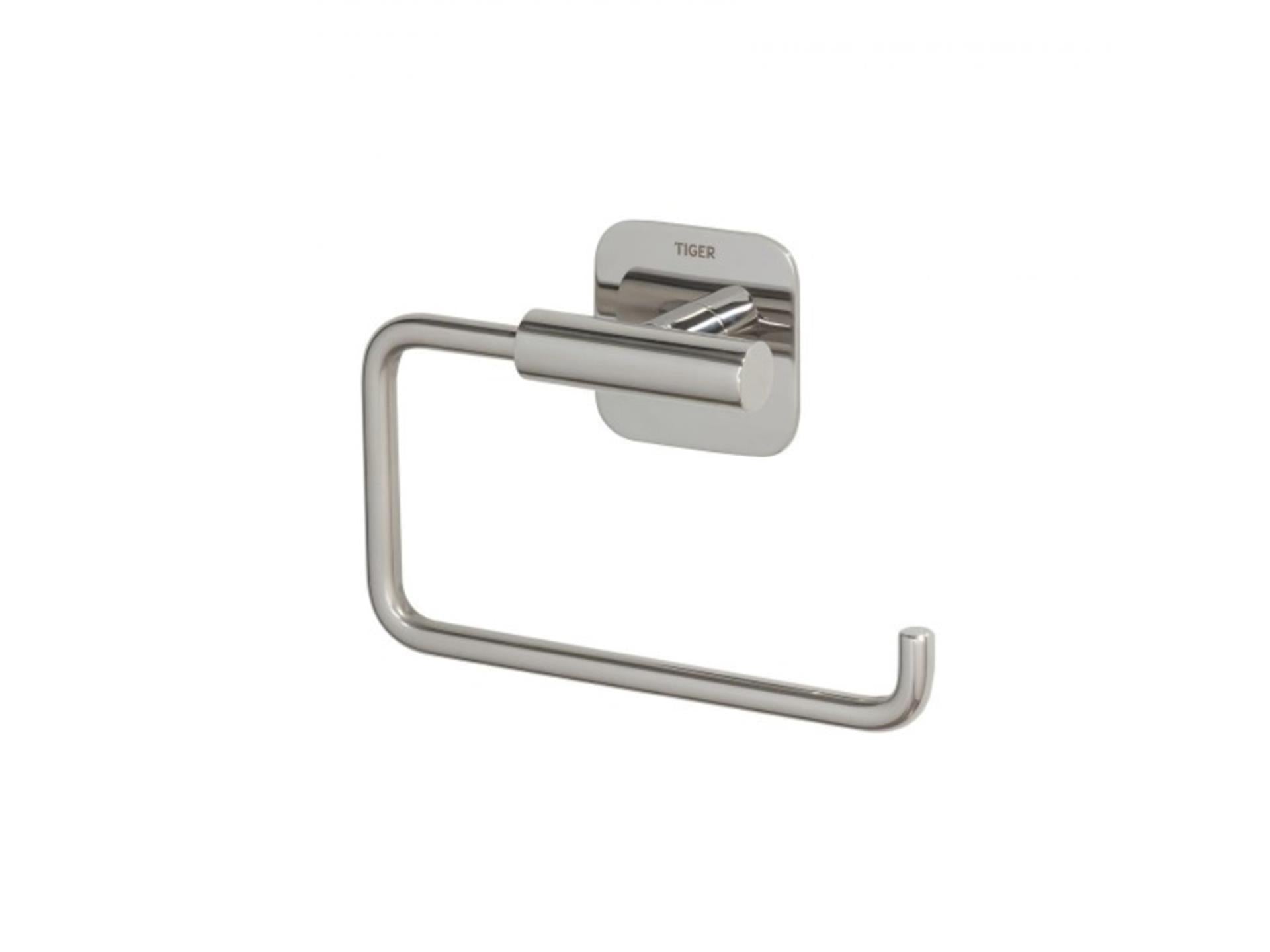 Tiger colar toiletrolhouder zonderklep rvs gepolijst 146x99x34mm