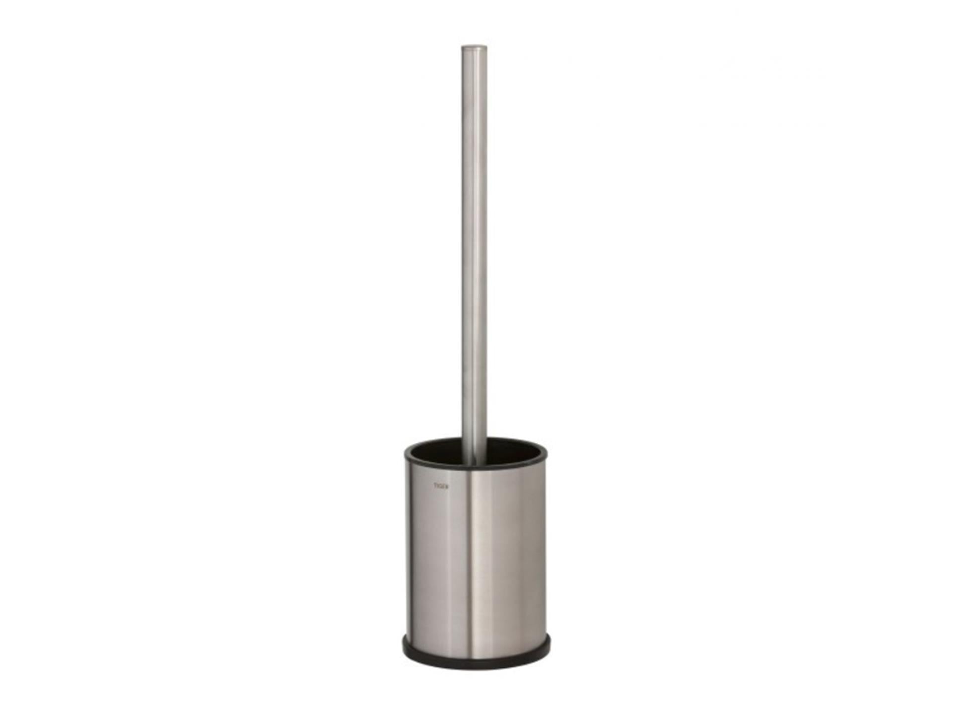 Tiger colar toiletborstelgarnituur vrijstaand rvs geborsteld 93x384x93mm