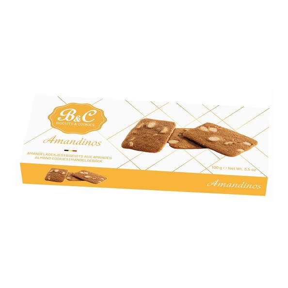Biscuits cookies amandinos boter (12x 100g)
