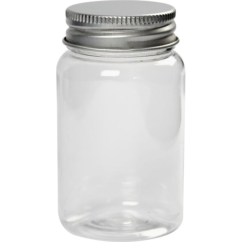 Potje met schroefdop, h: 77 mm, d 45 mm, 100 ml, 10 stuk 1 doos