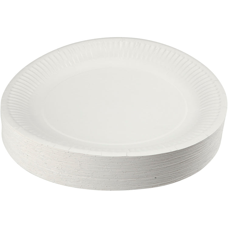 Papieren bord, d 23 cm, 100 stuk 1 doos