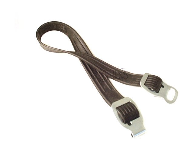 Bibia snelbinder enkel haak oog rubber zwart