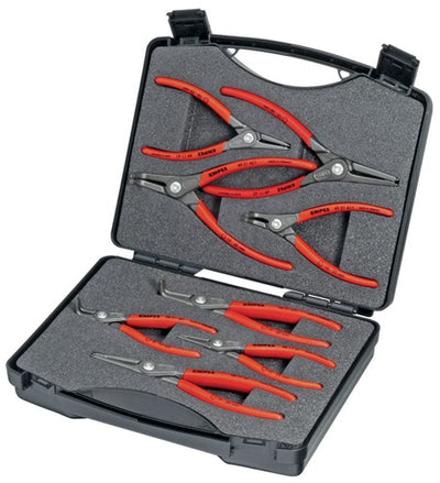 Knipex gereedschapsbox srz borgveertangenset (rood zwart, 8-delig, incl. koffer)