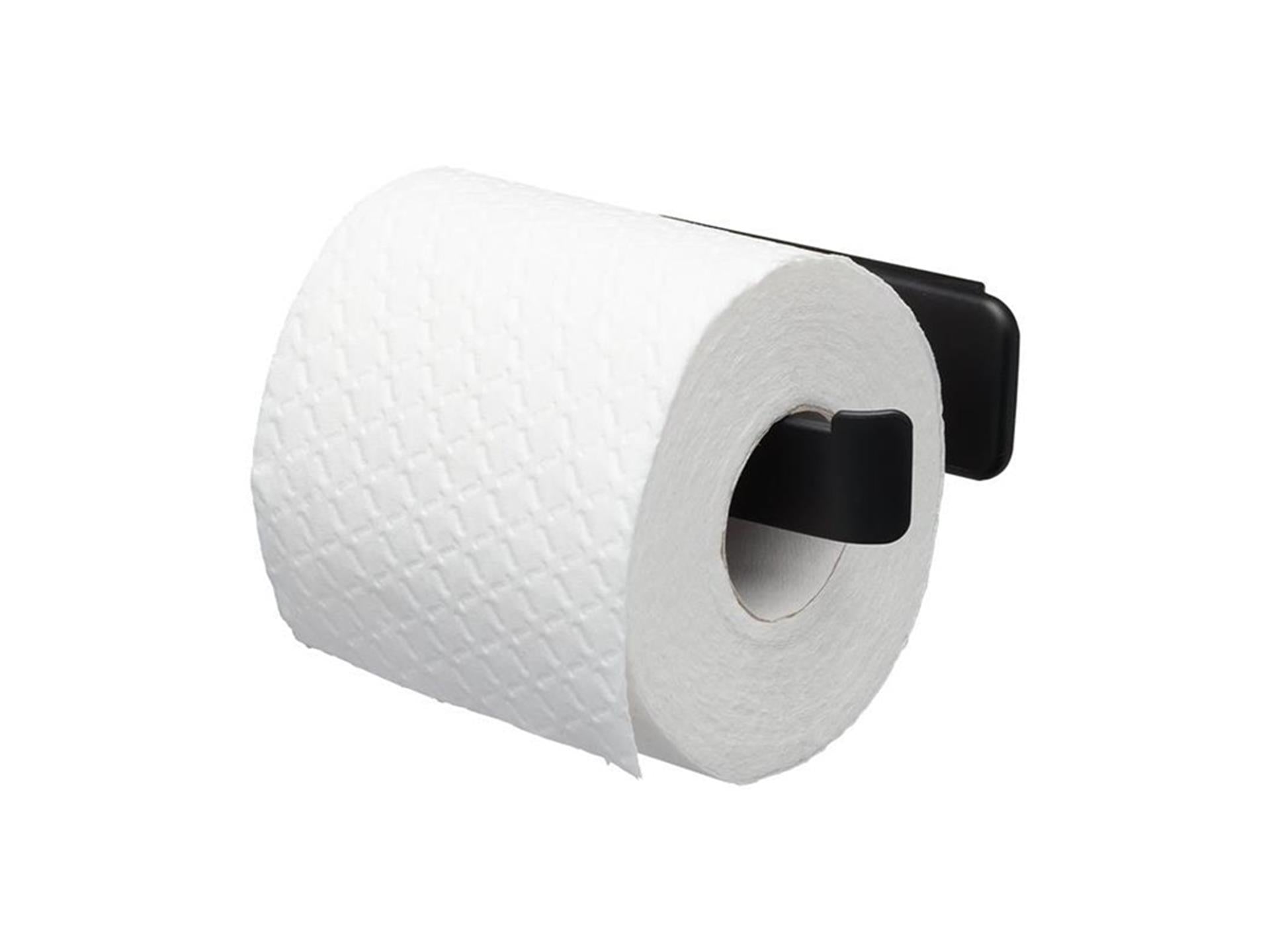 Tiger tess toiletrolhouder zonder klep zwart kunststof