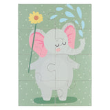 Mini puzzel dieren, 8 puzzelstukjes - afbeelding 2