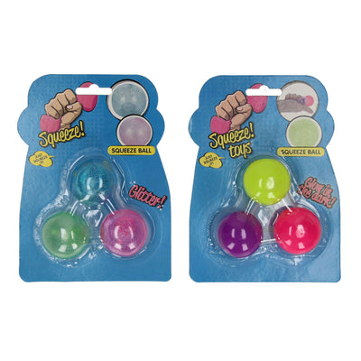 Knijpbal sticky kleur, set van 3