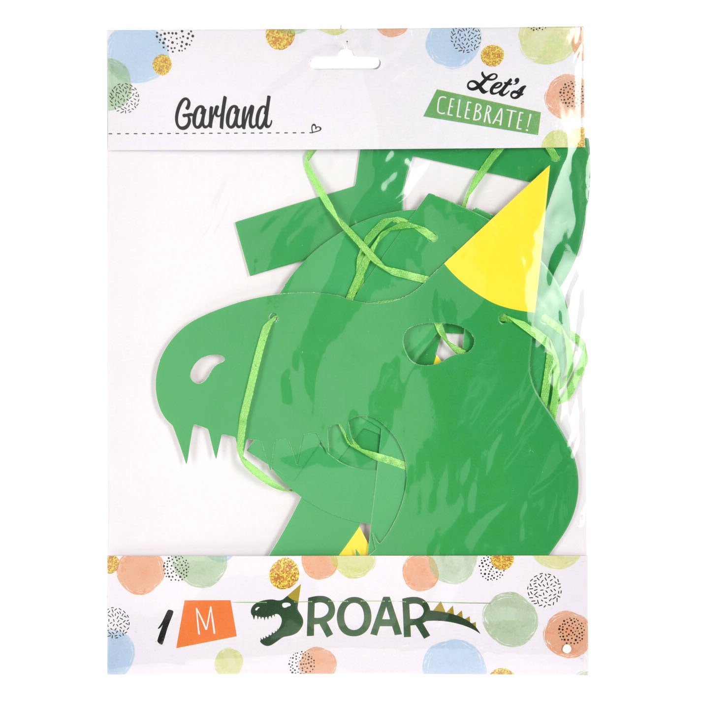 Vlaggenlijn dino roar, 1mtr.