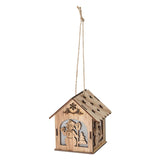 Kersthanger Huisje met LED, 20st. - afbeelding 3