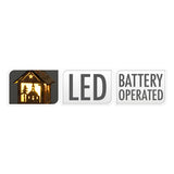 Kersthanger Huisje met LED, 20st. - afbeelding 4