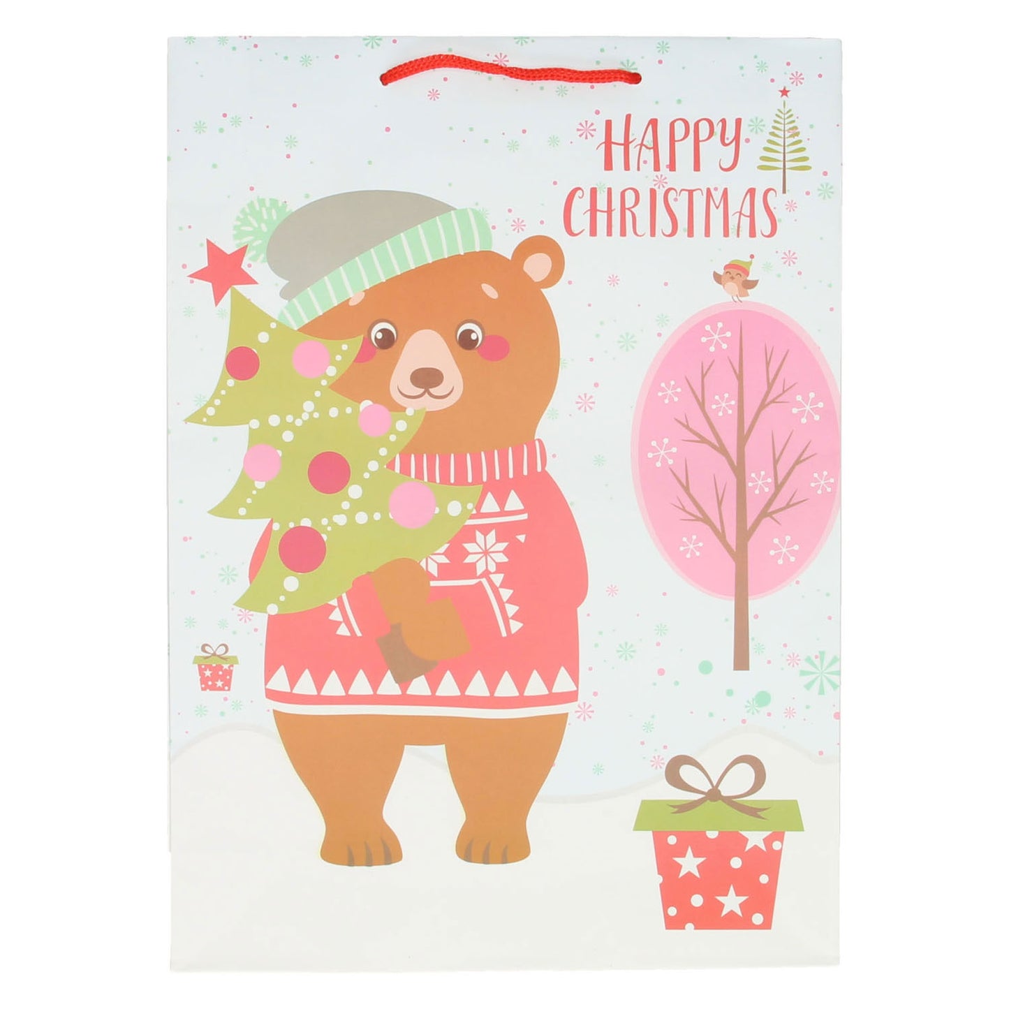 Geschenktas kerst, 34cm