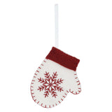 kerst sok rood wit, 10cm - afbeelding 2